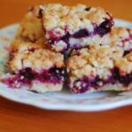Blackberry Lavender Shortbread Bars